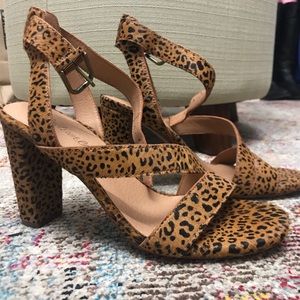 Madewell calf hair heels